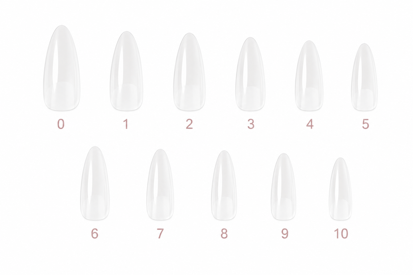 Caja 16 Soft Gel Tips 550 PCS