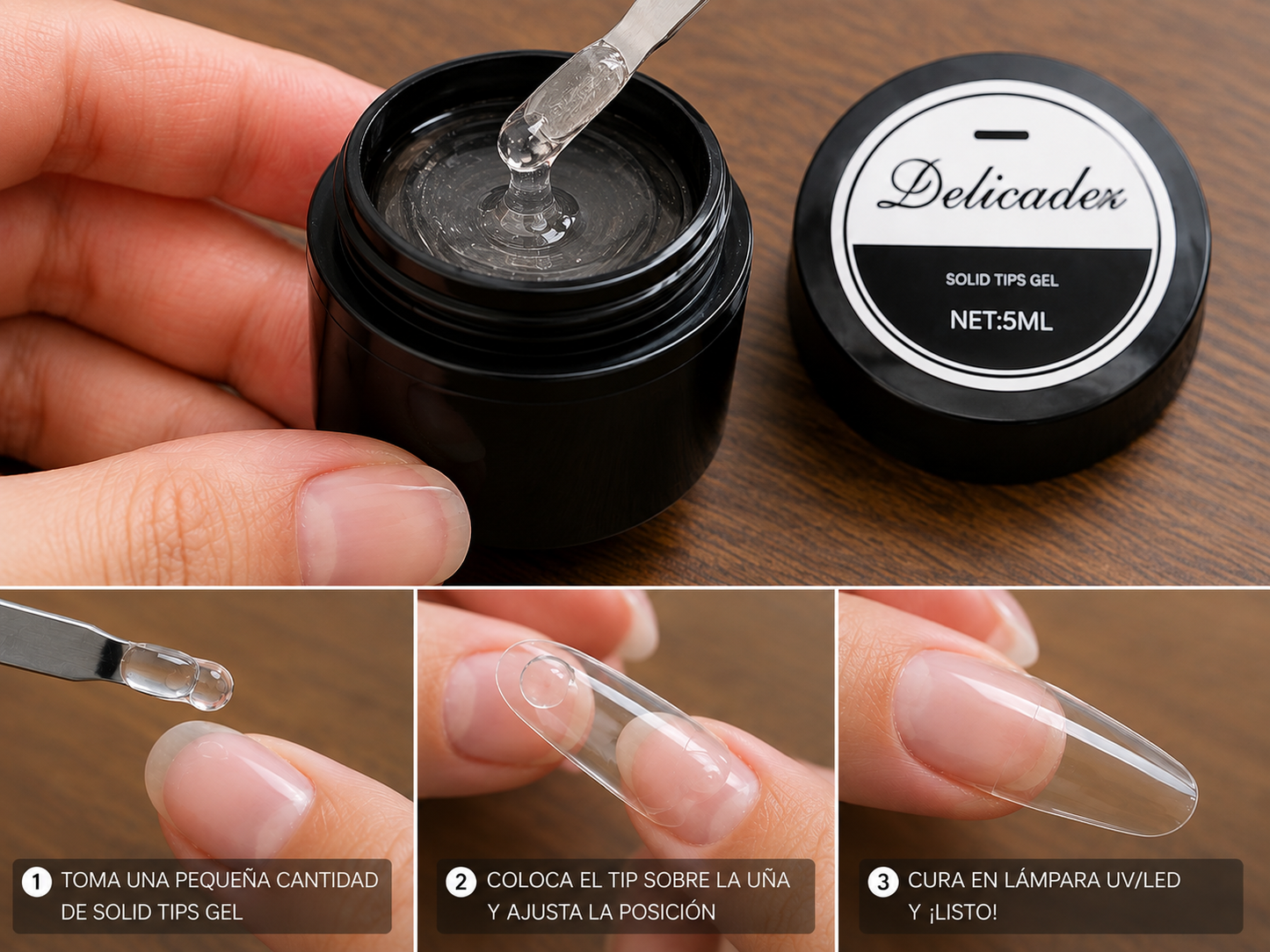 Gel Solido para Tips