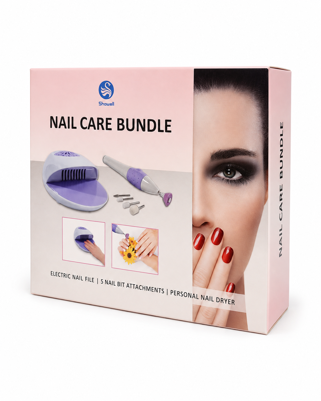 Kit de Manicure y Pedicure 2 en 1 – Torno Eléctrico + Secador de Uñas