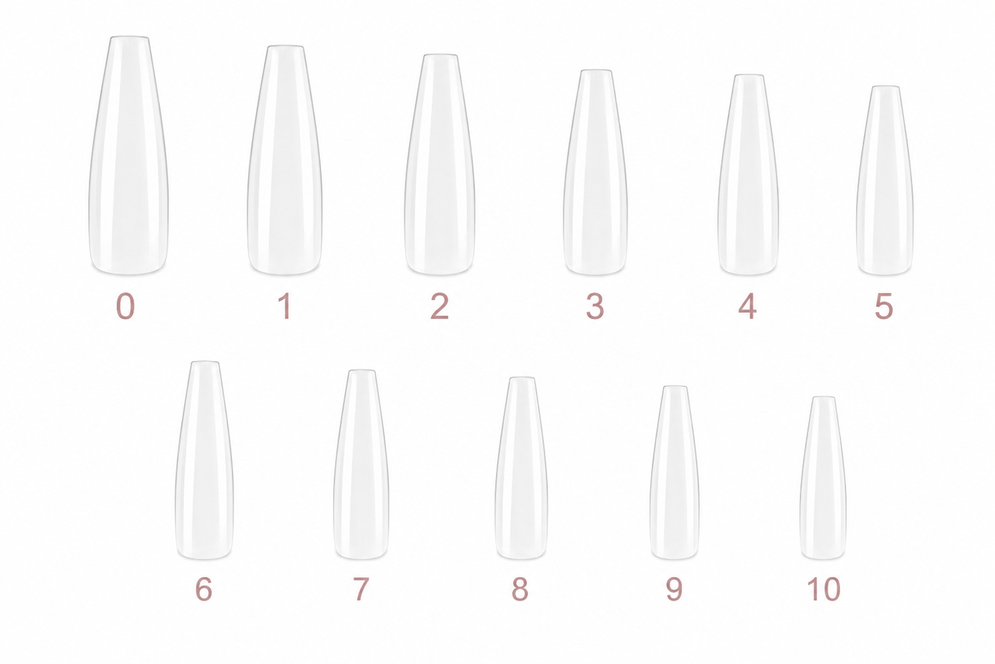 Caja 17 Soft Gel Tips 550 PCS