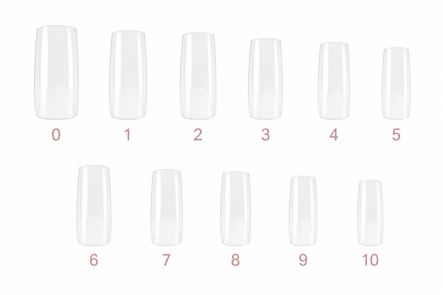 Caja 18 Soft Gel Tips 550 PCS